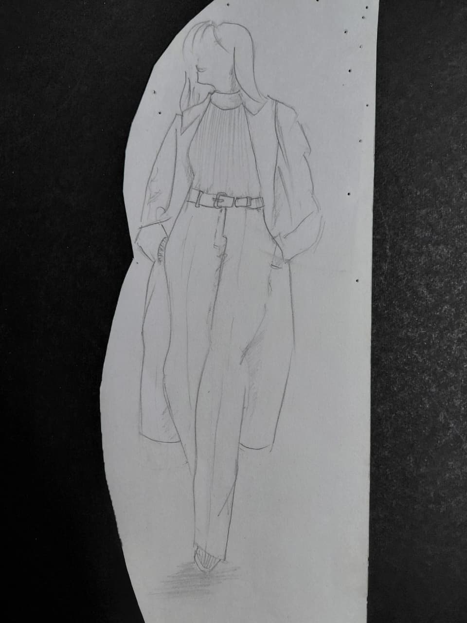 Draped dress