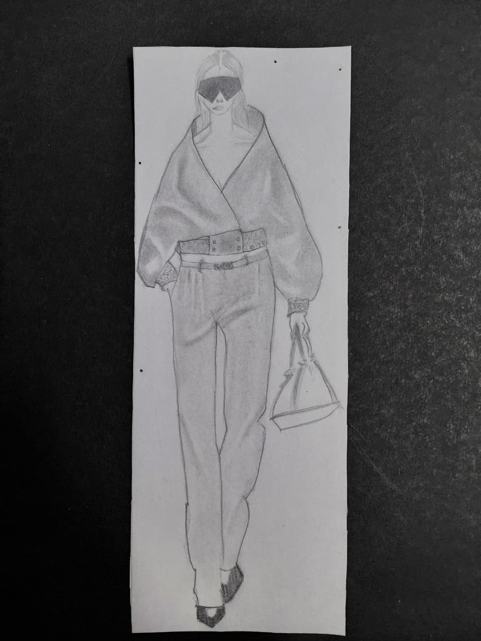 Draped figure