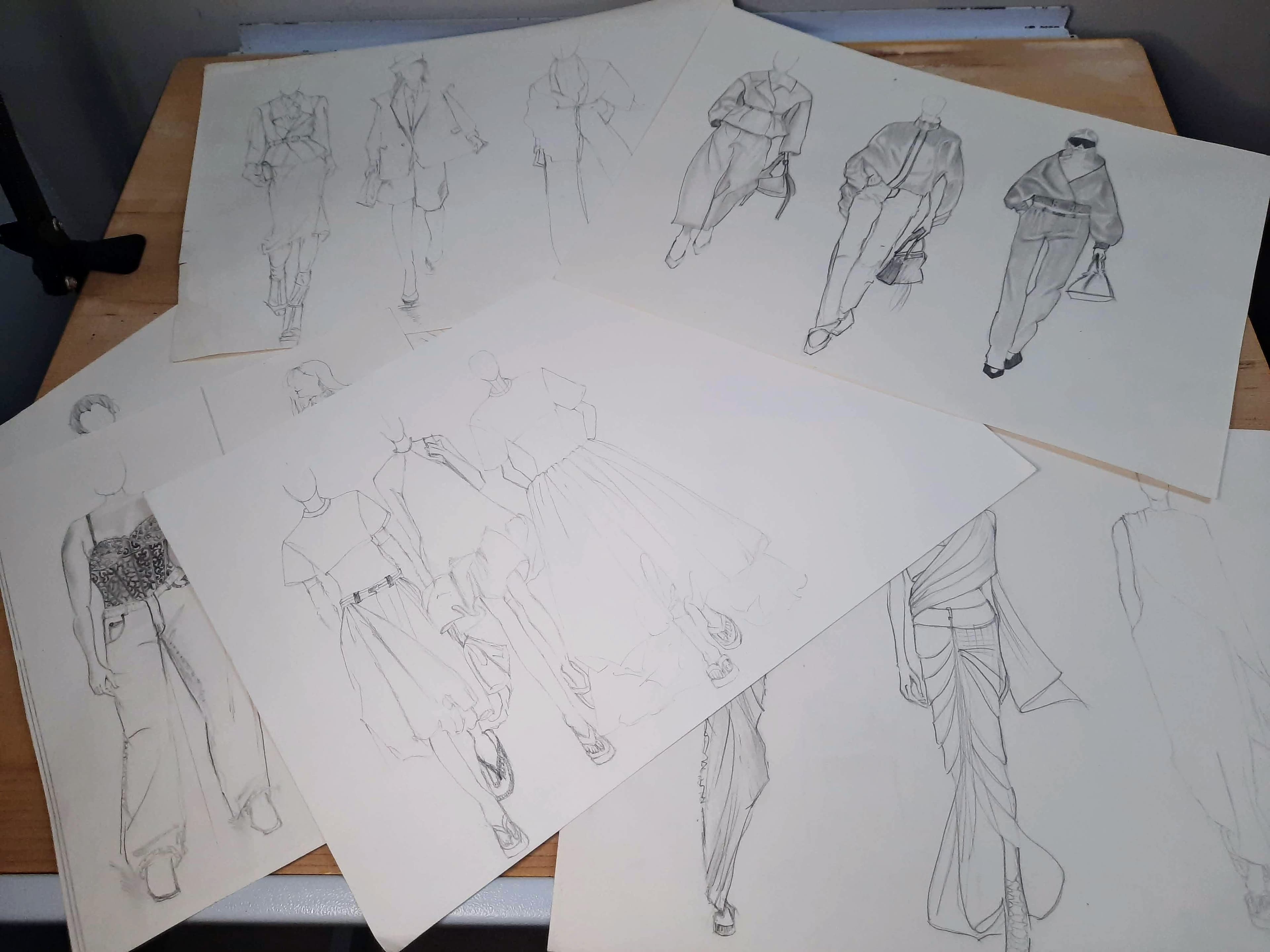 Sketches at the desk