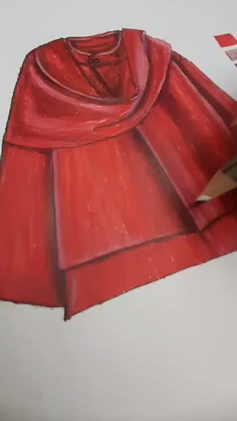 Red cape — sketch / process