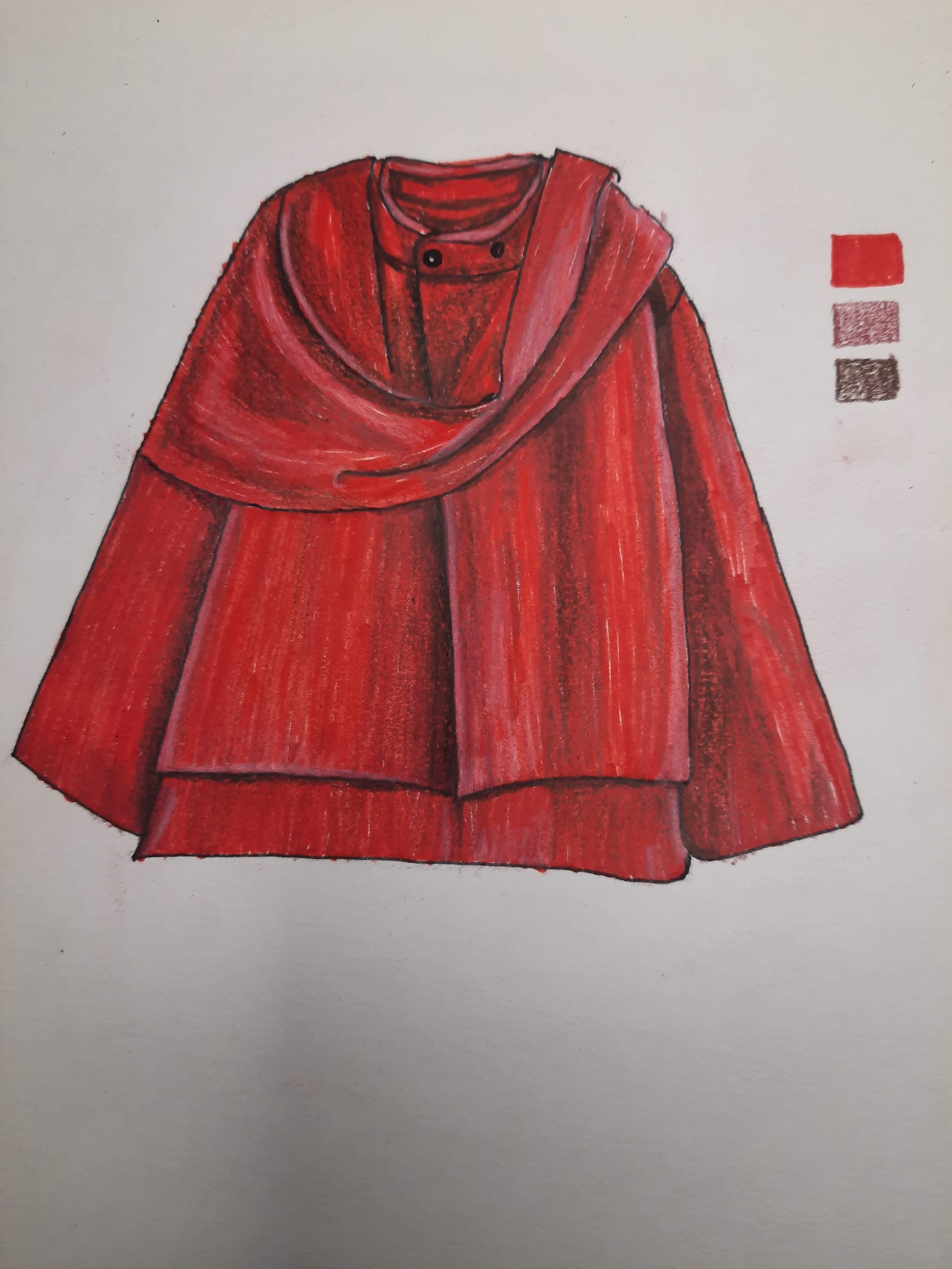 Finished red cape render